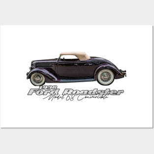 1936 Ford Roadster Model 68 Convertible Posters and Art